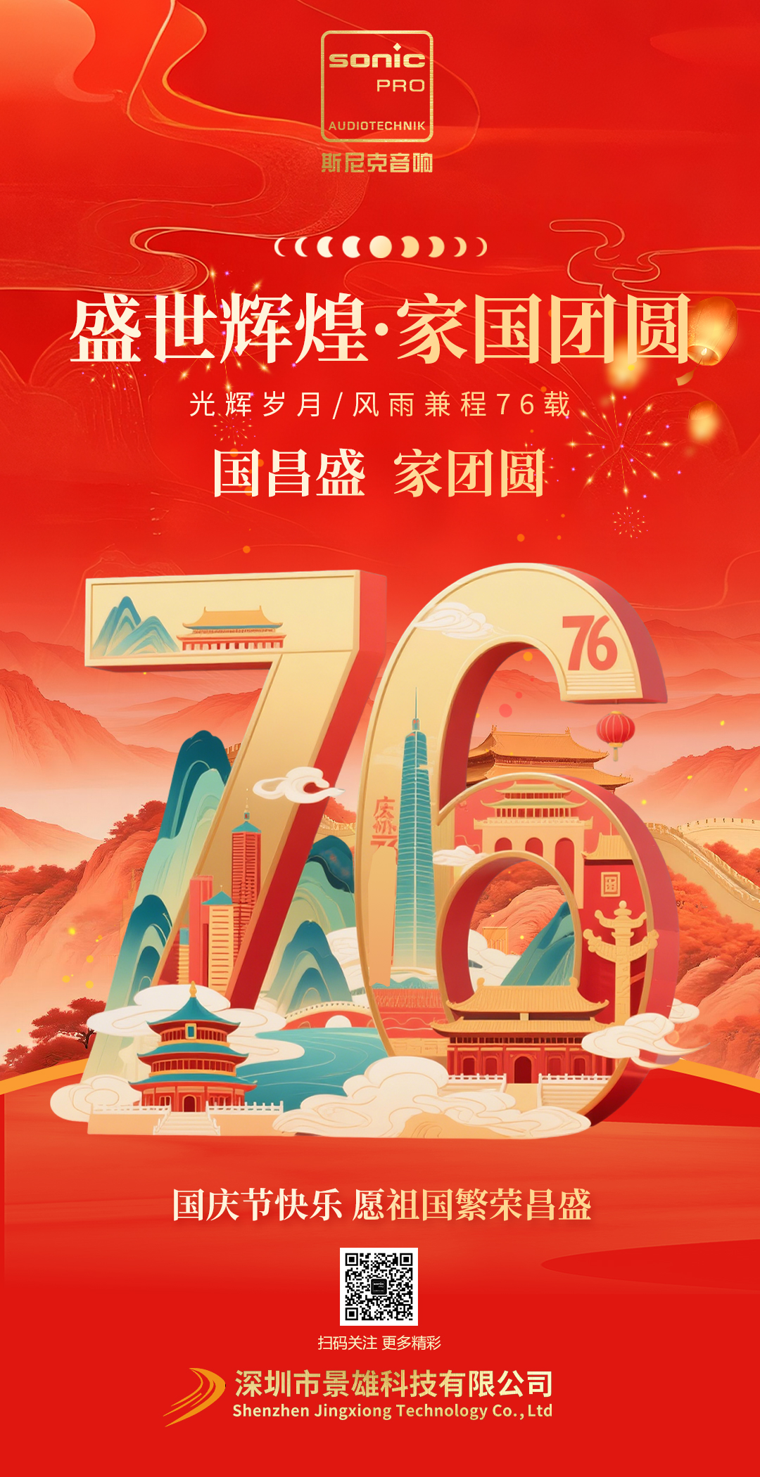 盛世辉煌、风雨兼程76载