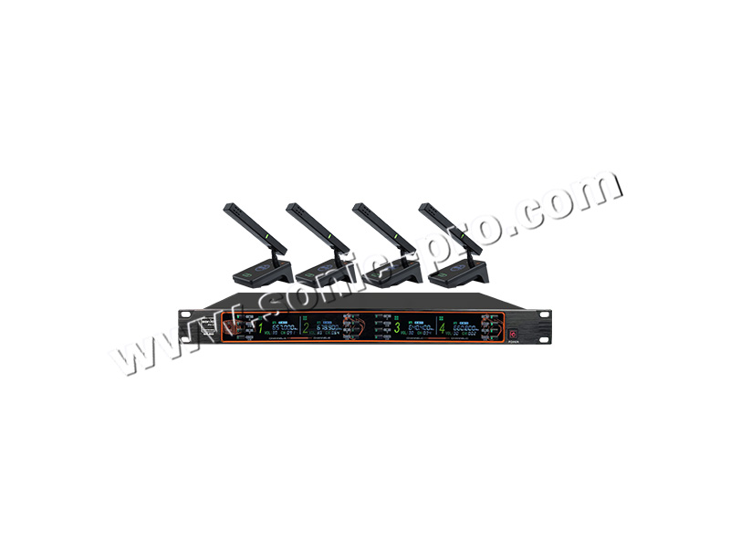 WS-860无线鹅颈、方管话筒 （一拖四）